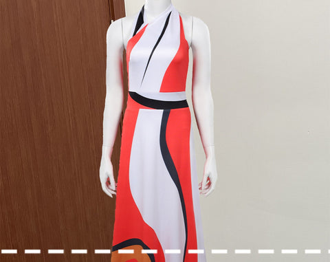 Cassandra Andi Brand Cosplay Dress  Halloween Women Cosplay Costume Halter Dress Cassandra Cosplay Dress US Women Size Dress