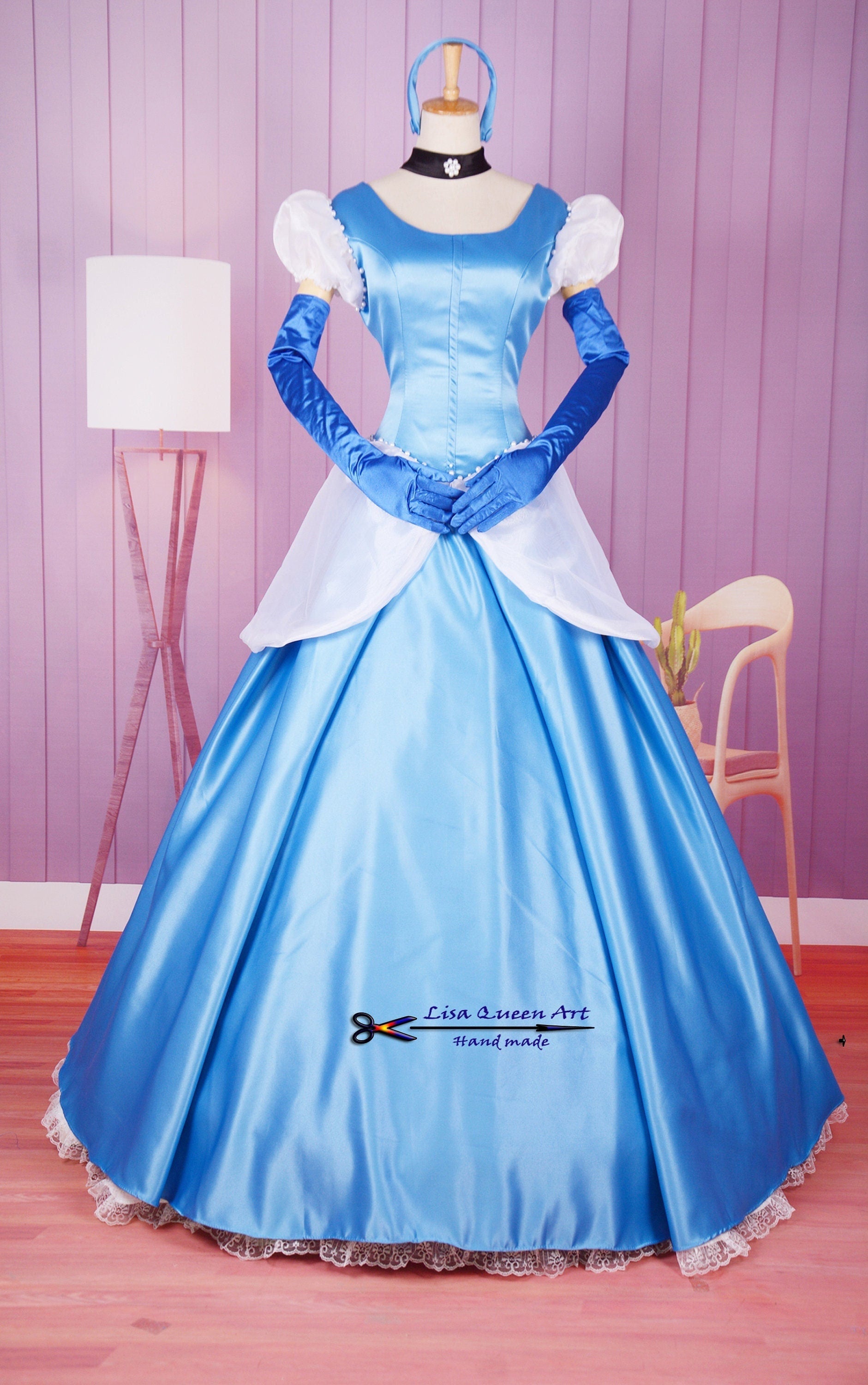 Cinderella blue dress Royal Classic Costume Cinderella Cosplay Costume – Mermaidcosplay