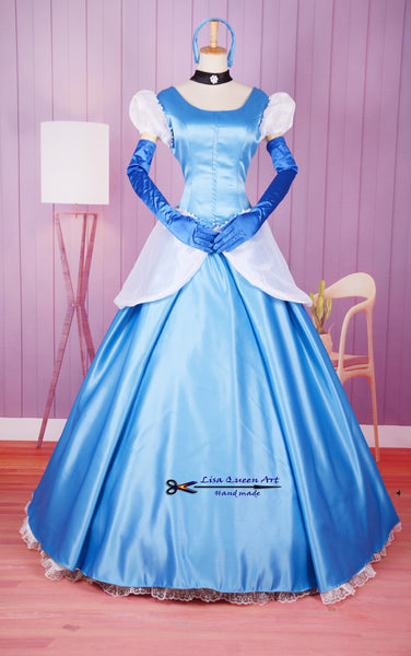 Cinderella blue dress Royal Classic Costume Cinderella Cosplay Costume