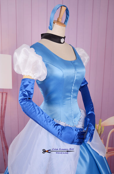 Cinderella blue dress Royal Classic Costume Cinderella Cosplay Costume