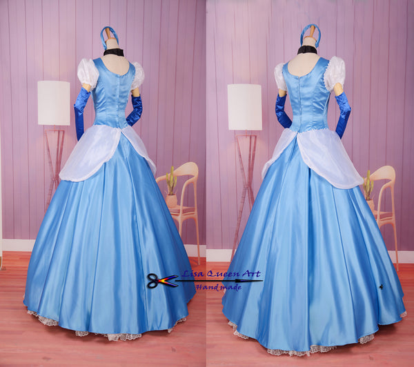 Cinderella blue dress Royal Classic Costume Cinderella Cosplay Costume