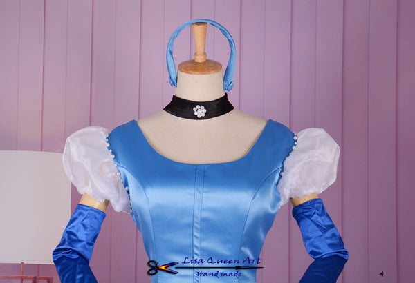 Cinderella blue dress Royal Classic Costume Cinderella Cosplay Costume
