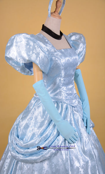 Thick Satin dress Cinderella Cosplay dress Cinderella Cosplay Costume