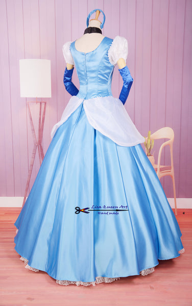Cinderella blue dress Royal Classic Costume Cinderella Cosplay Costume