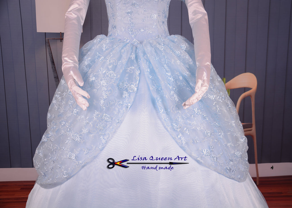Cinderella Lace dress Princess Cinderella Cosplay Costume Mermaidcosplay Cinderella Lace dress Princess Cinderella Cosplay Costume Mermaidcosplay