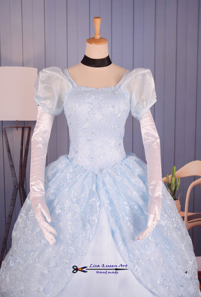 Cinderella Lace dress Princess Cinderella Cosplay Costume