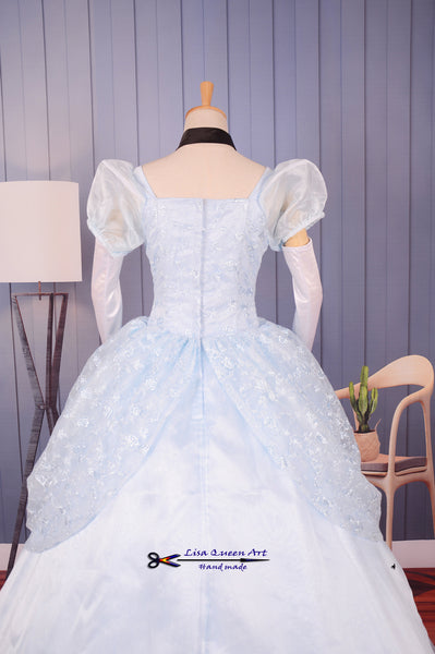Cinderella Lace dress Princess Cinderella Cosplay Costume