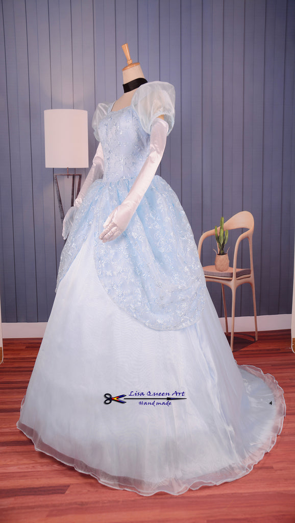 Cinderella Lace dress Princess Cinderella Cosplay Costume – Mermaidcosplay Cinderella Lace dress Princess Cinderella Cosplay Costume – Mermaidcosplay