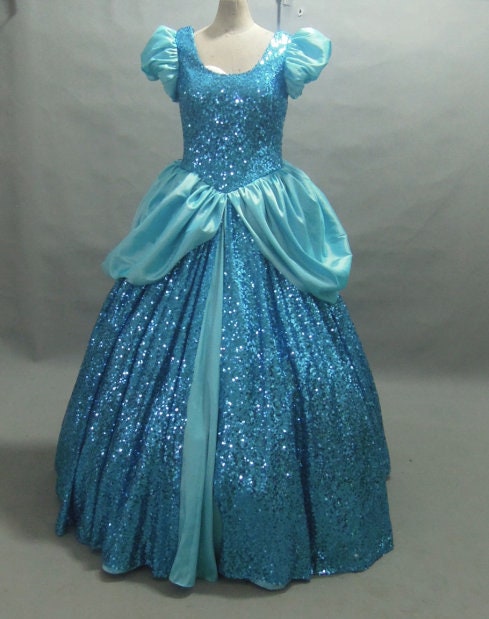 Cinderella blue sequins Dress