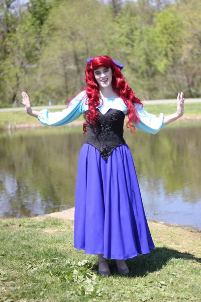 Cosplay Ariel costume dress adult cosplay kiss the girl Princess Little mermaid