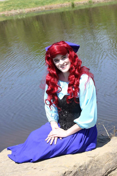 Cosplay Ariel costume dress adult cosplay kiss the girl Princess Little mermaid