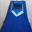 Cosplay Aurora Blue dress costume Cosplay Princess customade hoopskirt Without Necklace