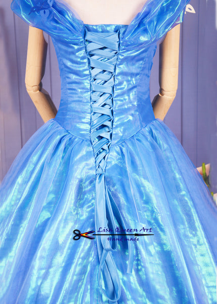 Cosplay Costume Cinderella Cosplay Dress 2015 Movie Classic Ballgown Cinderella