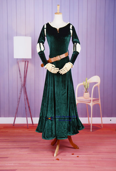 Cosplay Costume Merida Dress Brave Princess Merida Adult Dress