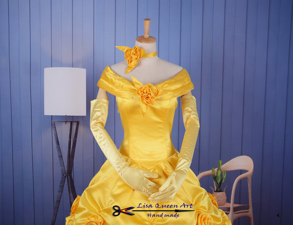 Belle Cosplay Costume Belle dress The Beauty and Beast Princess