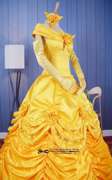 Belle Cosplay Costume Belle dress The Beauty and Beast Princess