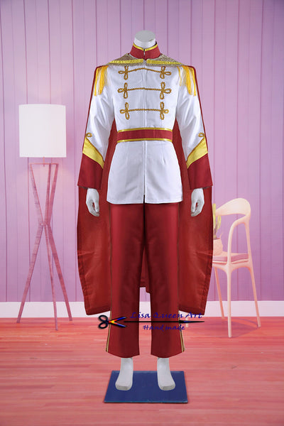 Cosplay Costume Princes uniform Movie Cinderella Prince Charming