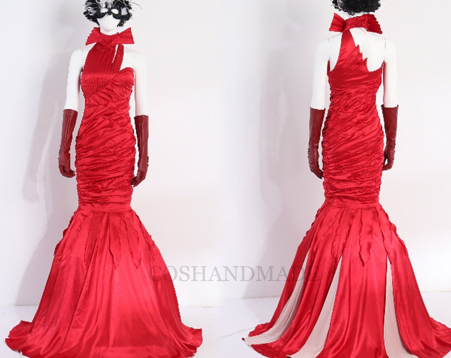 Cruella De Vil Red Dress Cruella Cosplay Costume Cruella Devil Dress W – Mermaidcosplay Cruella De Vil Red Dress Cruella Cosplay Costume Cruella Devil Dress W – Mermaidcosplay