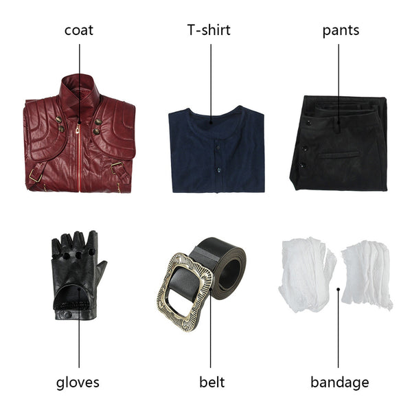 Cosplay costume Dante Trench coat Devil May Cry 5 Dante