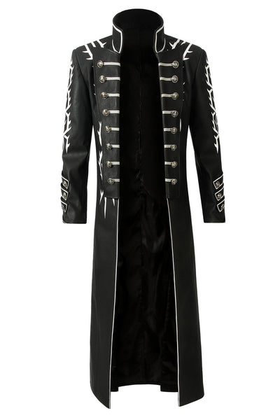 Cosplay costume Vergil Trench coat Boots Devil May Cry 5 Vergil