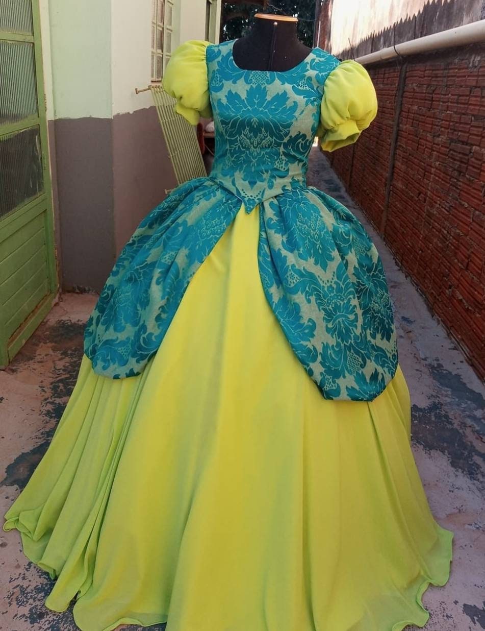 Cosplay Costume Stepsister's Cinderella Drizella and Anastasia Dress