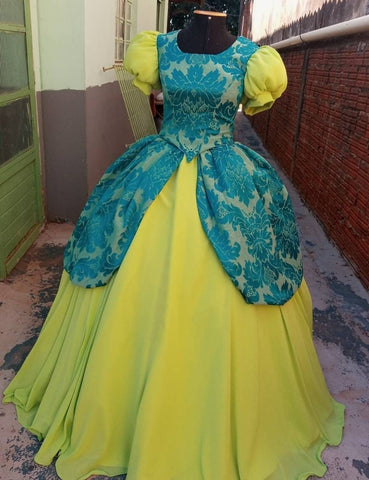 Cosplay Costume Stepsister's Cinderella Drizella and Anastasia Dress