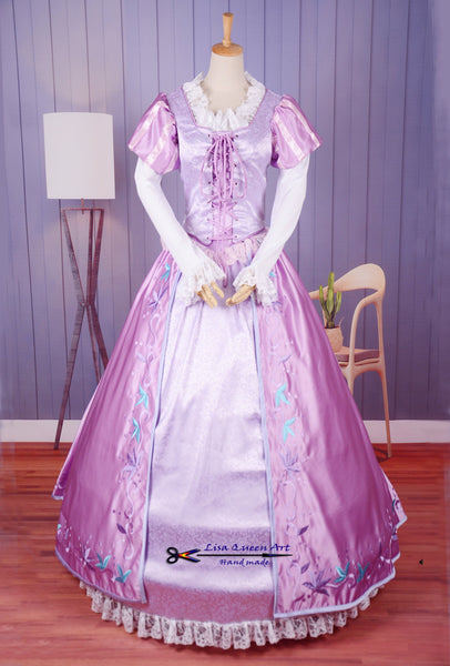 Cosplay Costume Tangled Rapunzel Dress Princess Tangled Rapunzel