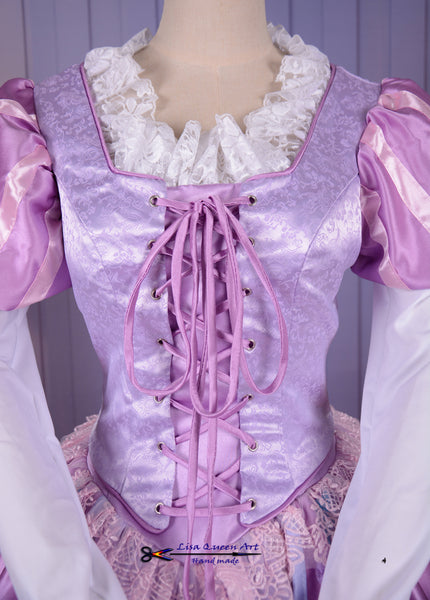 Cosplay Costume Tangled Rapunzel Dress Princess Tangled Rapunzel