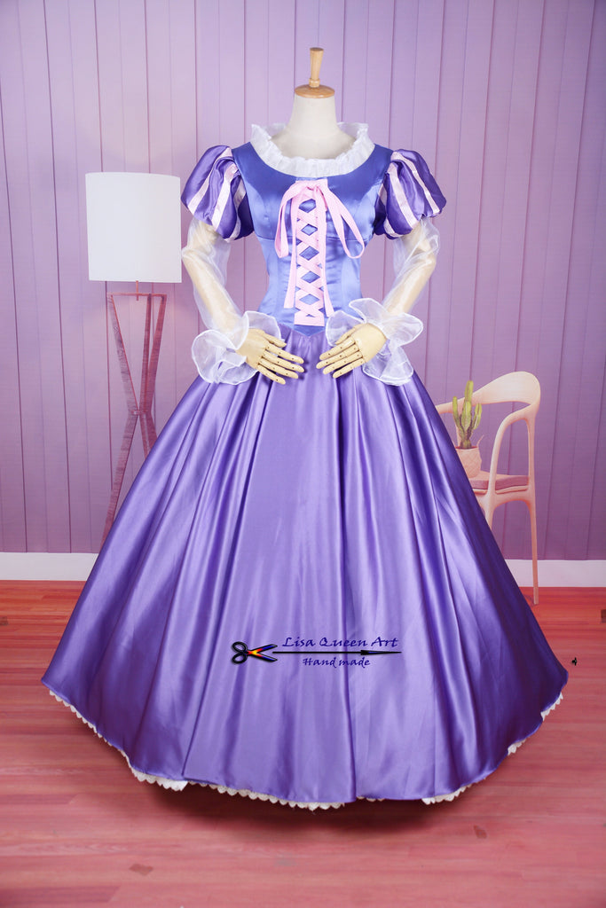 Cosplay Costume Tangled Rapunzel Dress Princess Tangled Rapunzel – Mermaidcosplay