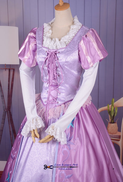 Cosplay Costume Tangled Rapunzel Dress Princess Tangled Rapunzel