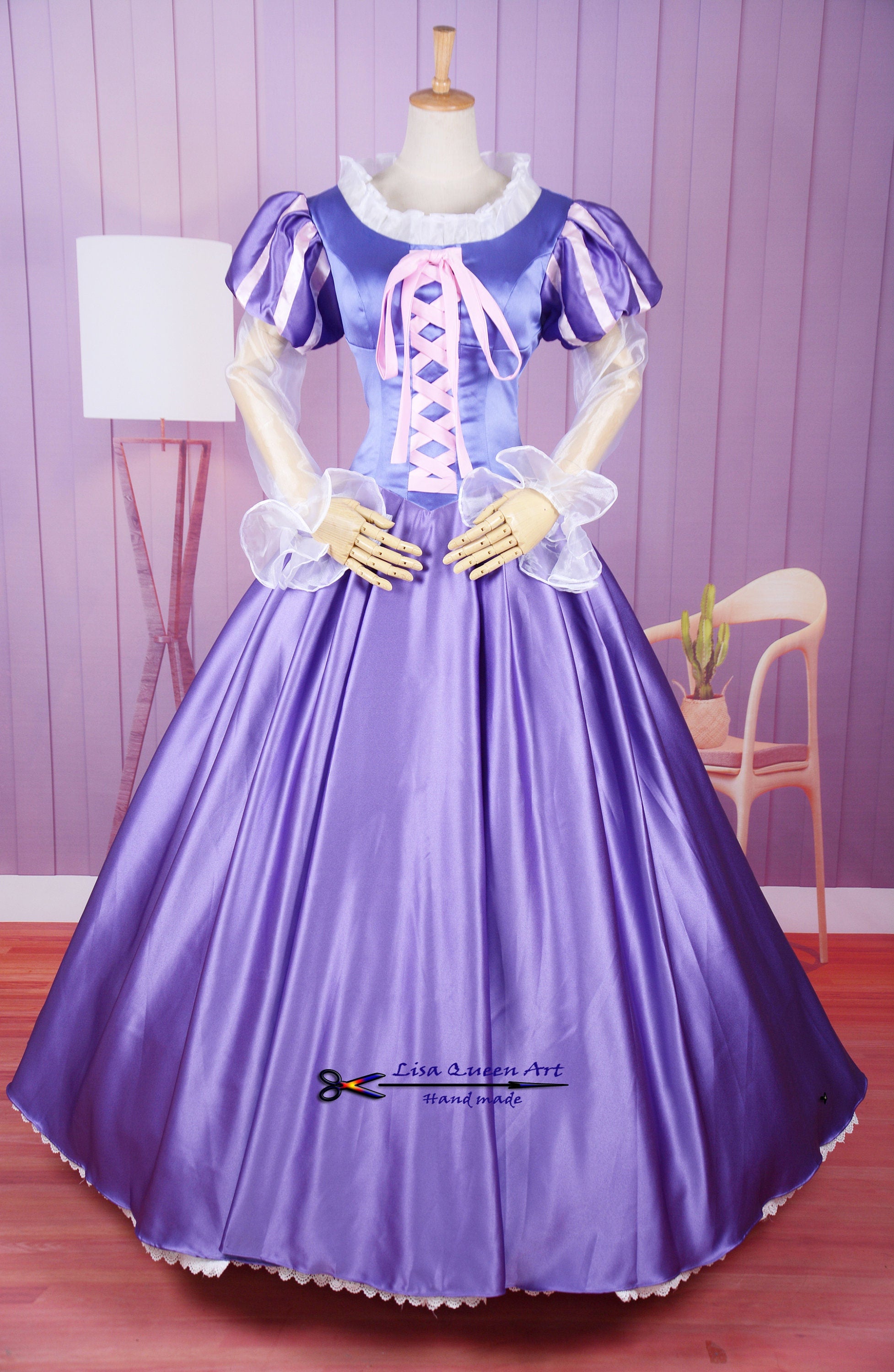 strapless open back dress Cosplay Costume Tangled Rapunzel Dress Princess Tangled Rapunzel –  Mermaidcosplay