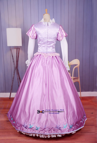 Cosplay Costume Tangled Rapunzel Dress Princess Tangled Rapunzel