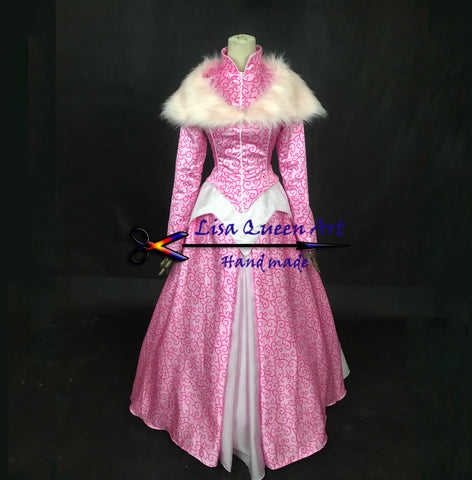Aurora cosplay costume Aurora winter dress for Women Girls Customized Sleeping Beauty Princess