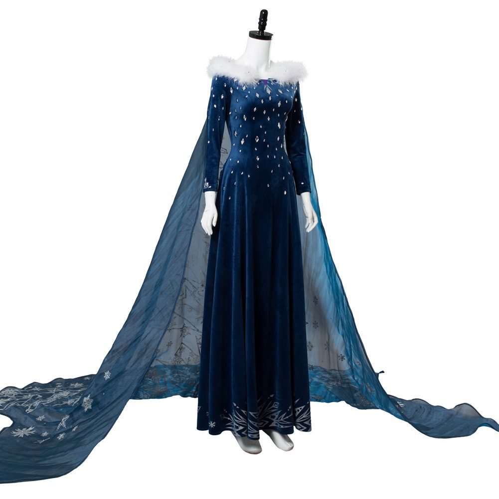 Elsa Blue Velvet Dress – Mermaidcosplay