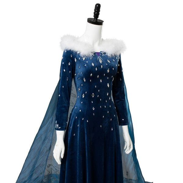 Elsa Blue Velvet Dress