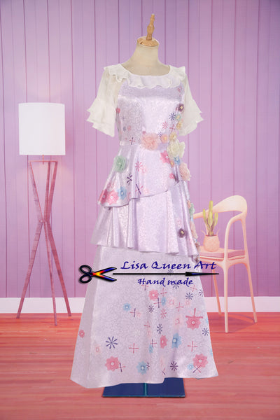 Isabela Madrigal women dress Encanto Isabela Madrigal Cosplay Costume