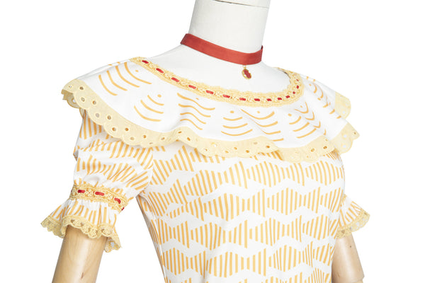 Dolores Madrigal Orange Dress Encanto Dolores Cosplay Costume