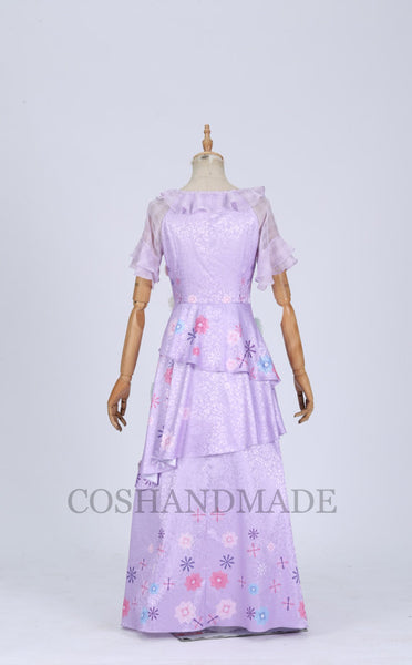 Encanto Isabela Purple Dress Isabela Cosplay Costume Women Dress