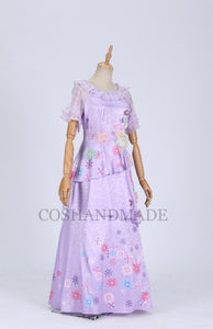 Encanto Isabela Purple Dress Isabela Cosplay Costume Women Dress