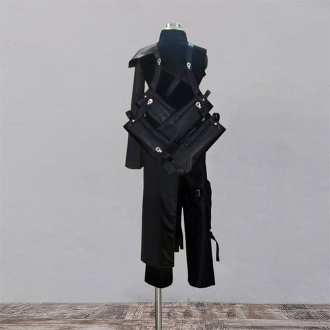 Final fantasy VII Cloud Strife cosplay costume made of fake leather