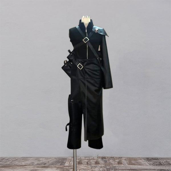 Final fantasy VII Cloud Strife cosplay costume made of fake leather