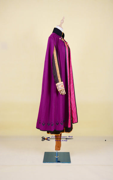 Halloween Cosplay Coustume Frozen 2 ANNA Cosplay Costume