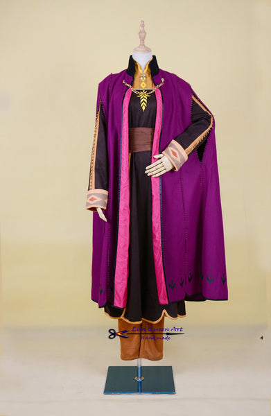 Halloween Cosplay Coustume Frozen 2 ANNA Cosplay Costume