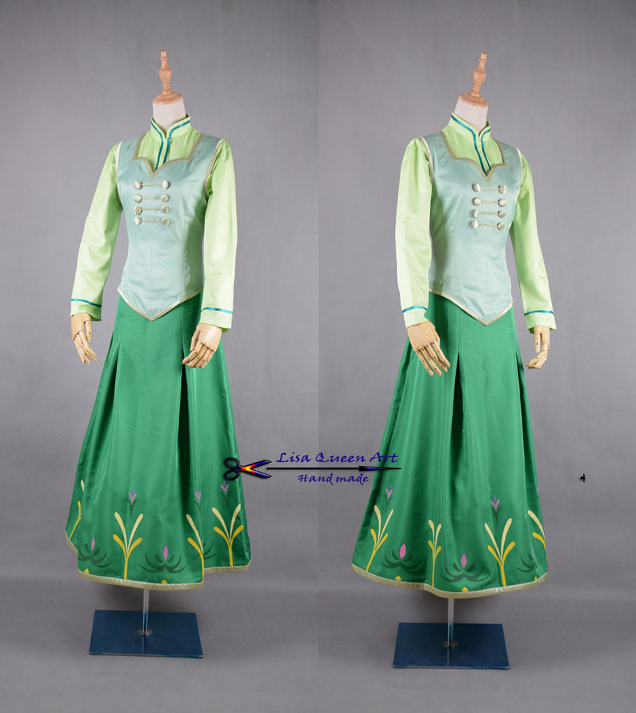 anna frozen green dress cosplay NWT Disney Store Frozen Sz 7/8 Anna Deluxe Green Costume Dress & Jewelry Set