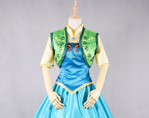 Princess Anna Printed Sunflower Suits Frozen 2 Anna Queen Cosplay Costume