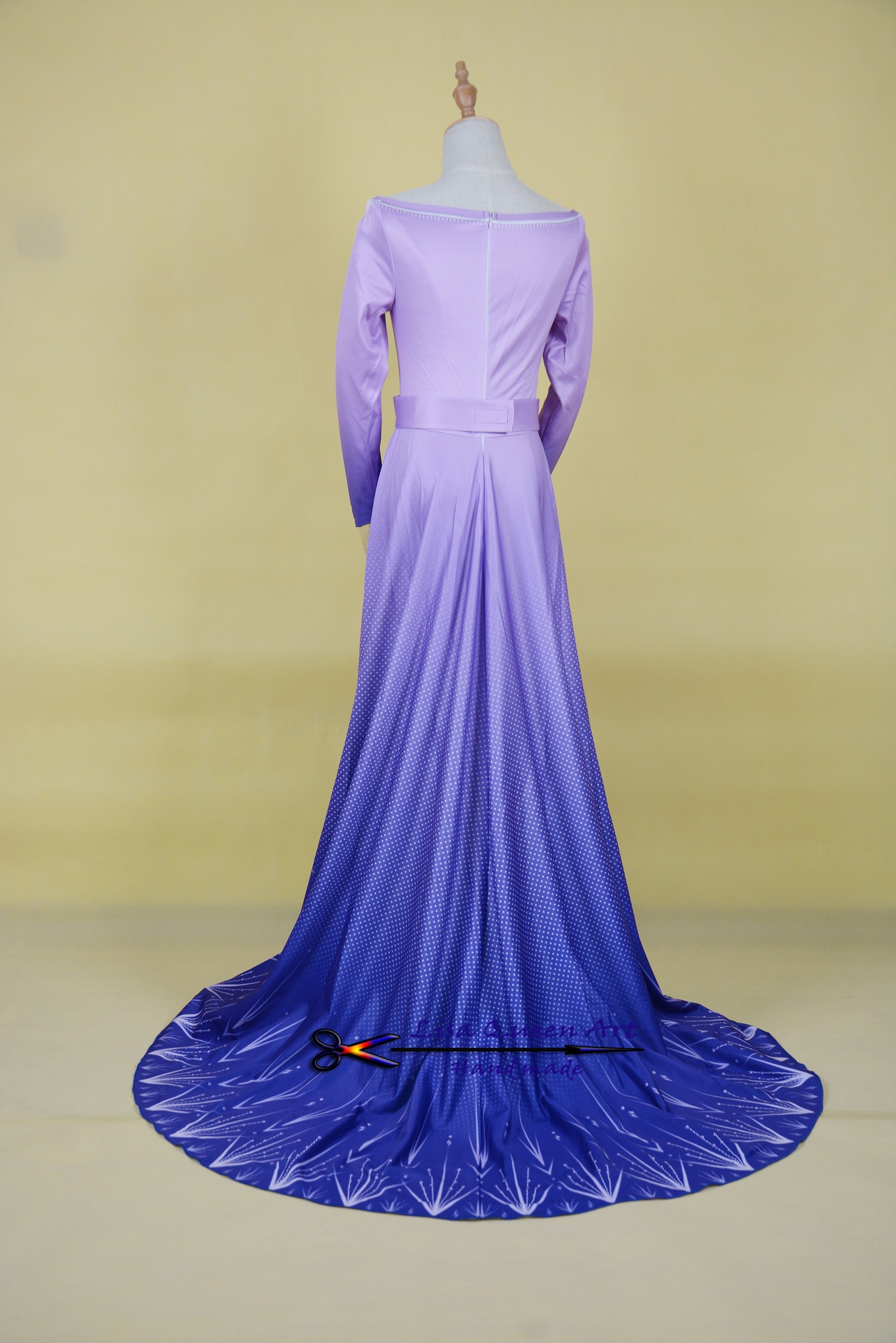 strapless open back dress Purple Violet Cosplay Costume Frozen 2 Elsa Dress Nightgown Gown Pink –  Mermaidcosplay