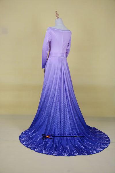 Purple Violet Cosplay Costume Frozen 2 Elsa Dress Nightgown Gown Pink Arendelle Bedroom Dress