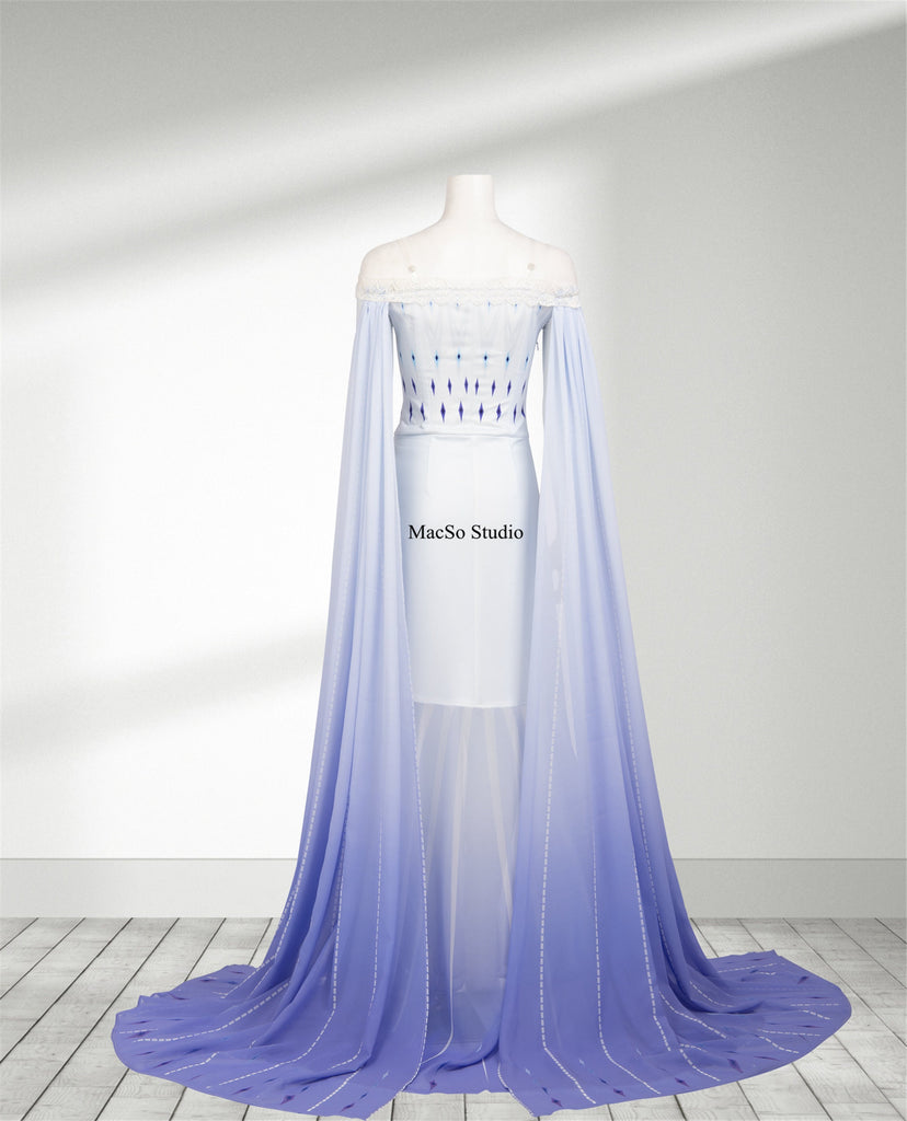 Frozen 2 Princess Elsa Beauty Blue Dress Birthday Prom Cosplay Costume Mermaidcosplay Frozen 2 Princess Elsa Beauty Blue Dress Birthday Prom Cosplay Costume Mermaidcosplay
