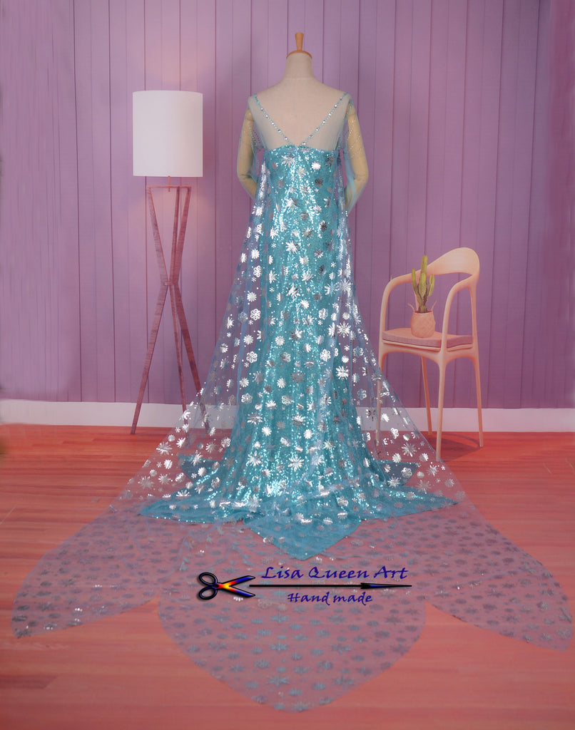 Elsa Coronation Spangle Dress Frozen Elsa Cosplay Costume – Mermaidcosplay
