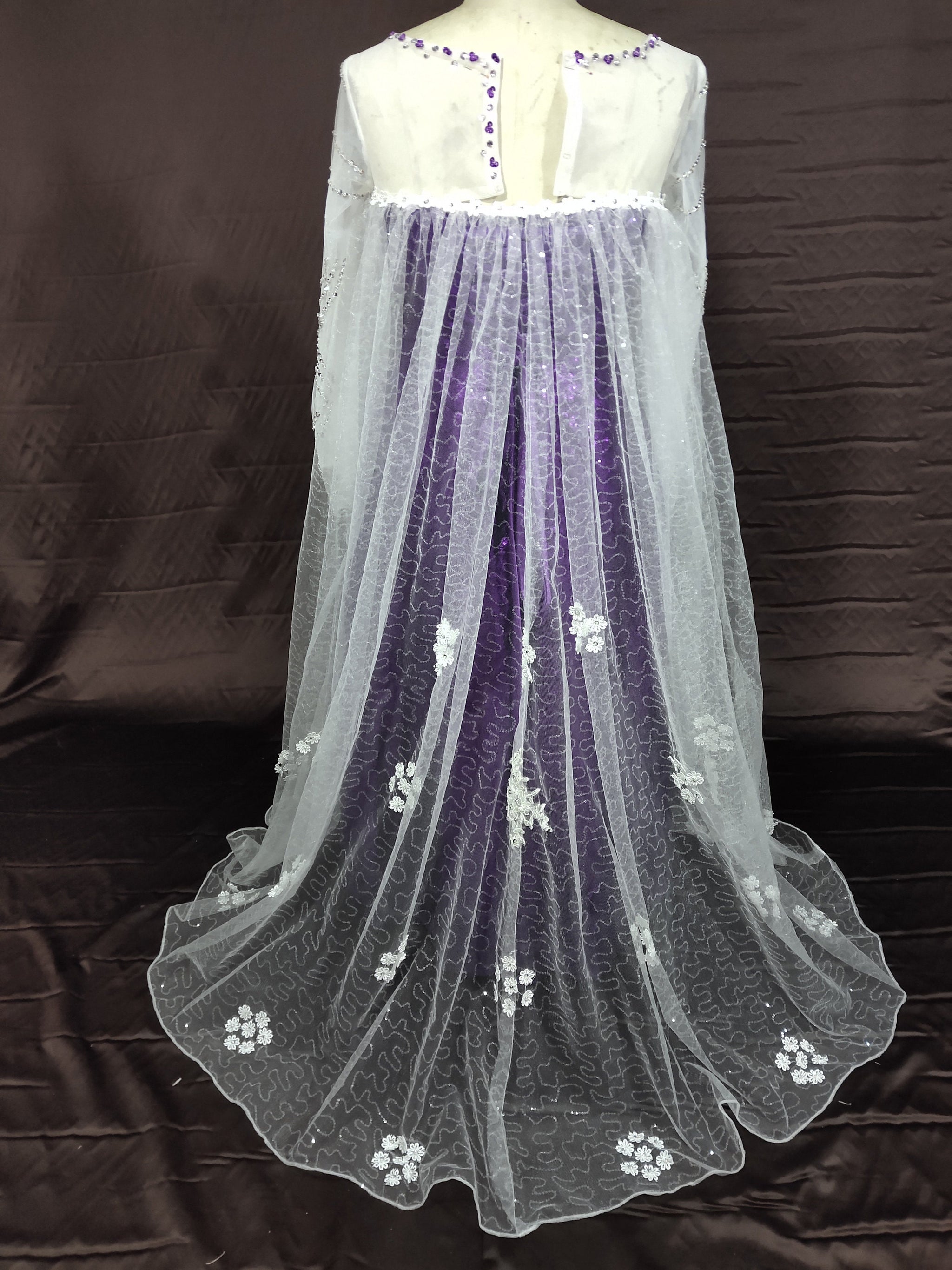 elsa mermaid dress Fits 18" Doll Frozen Princess Elsa fabric Dress mermaid tail dress